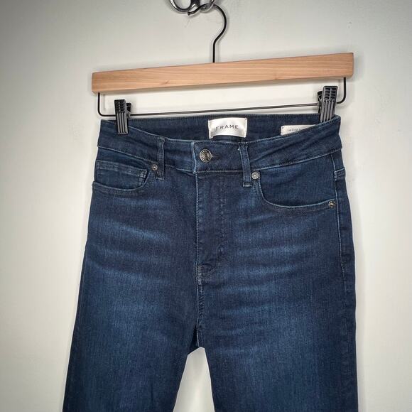 FRAME Le Crop Mini Boot Dark Wash Jeans Size 26 - Picture 4 of 7